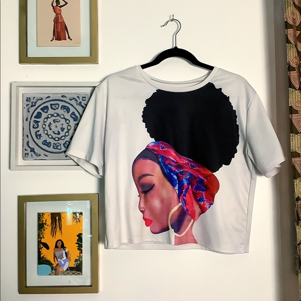 Cropped White Tee Shirt